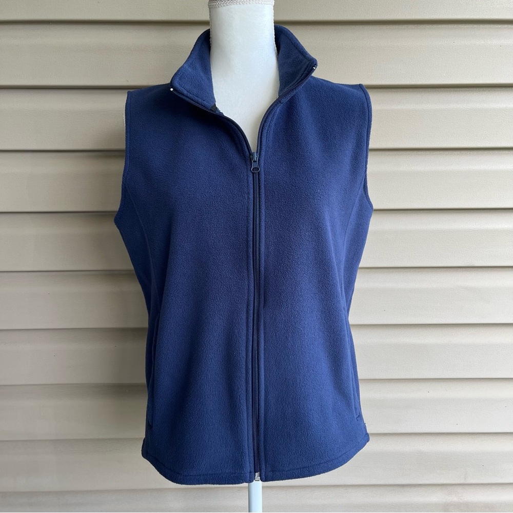 •Woolrich• Women's Mock Neck Full Zip Fleece Vest - Size Medium